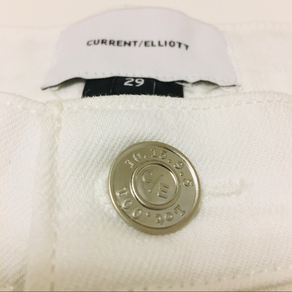Current/Elliott The Kick Jean In White - Picture 2 of 7